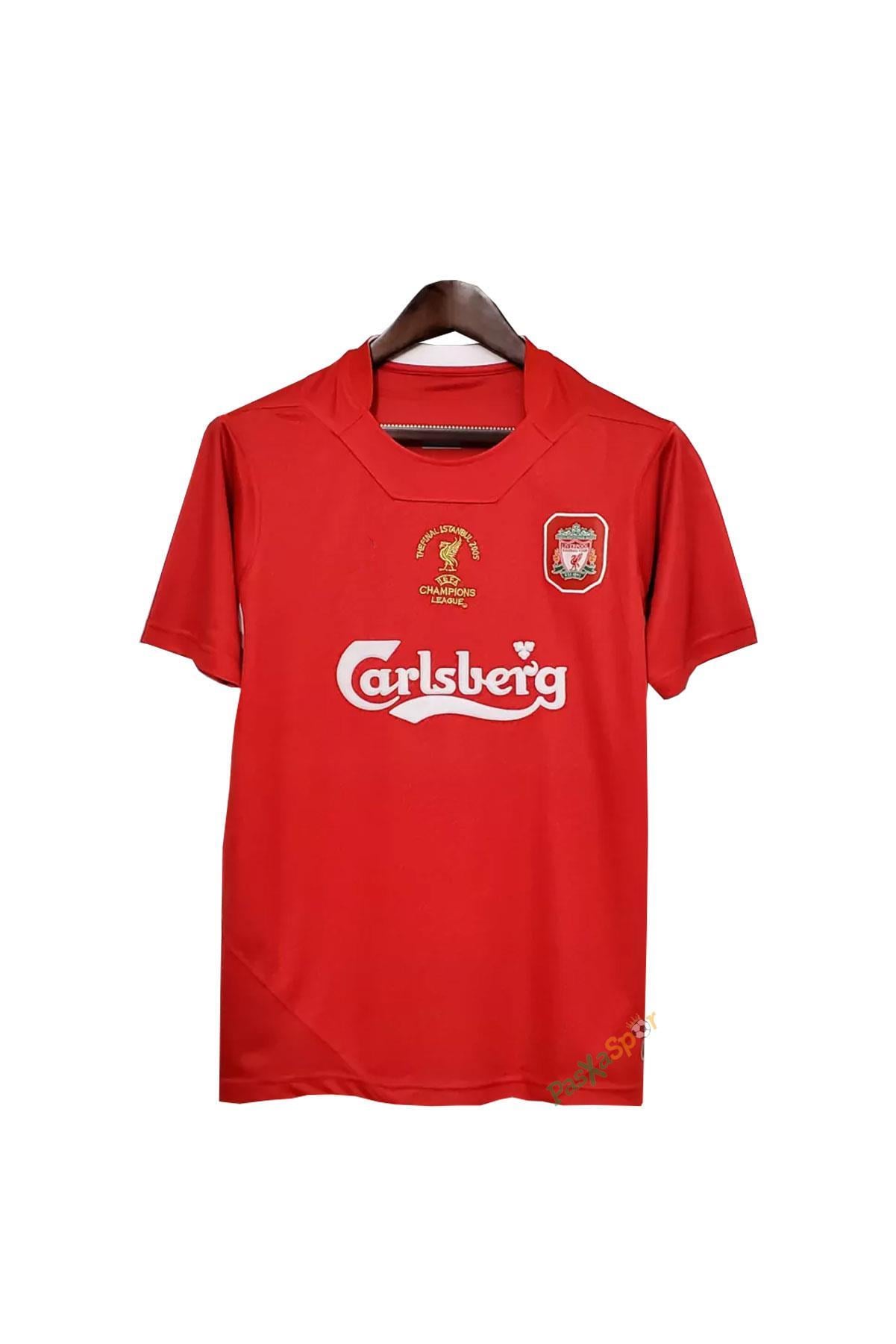 Liverpool 2005 Şampiyonlar Ligi Final İstanbul Steven Gerrard Retro Maç Forması
