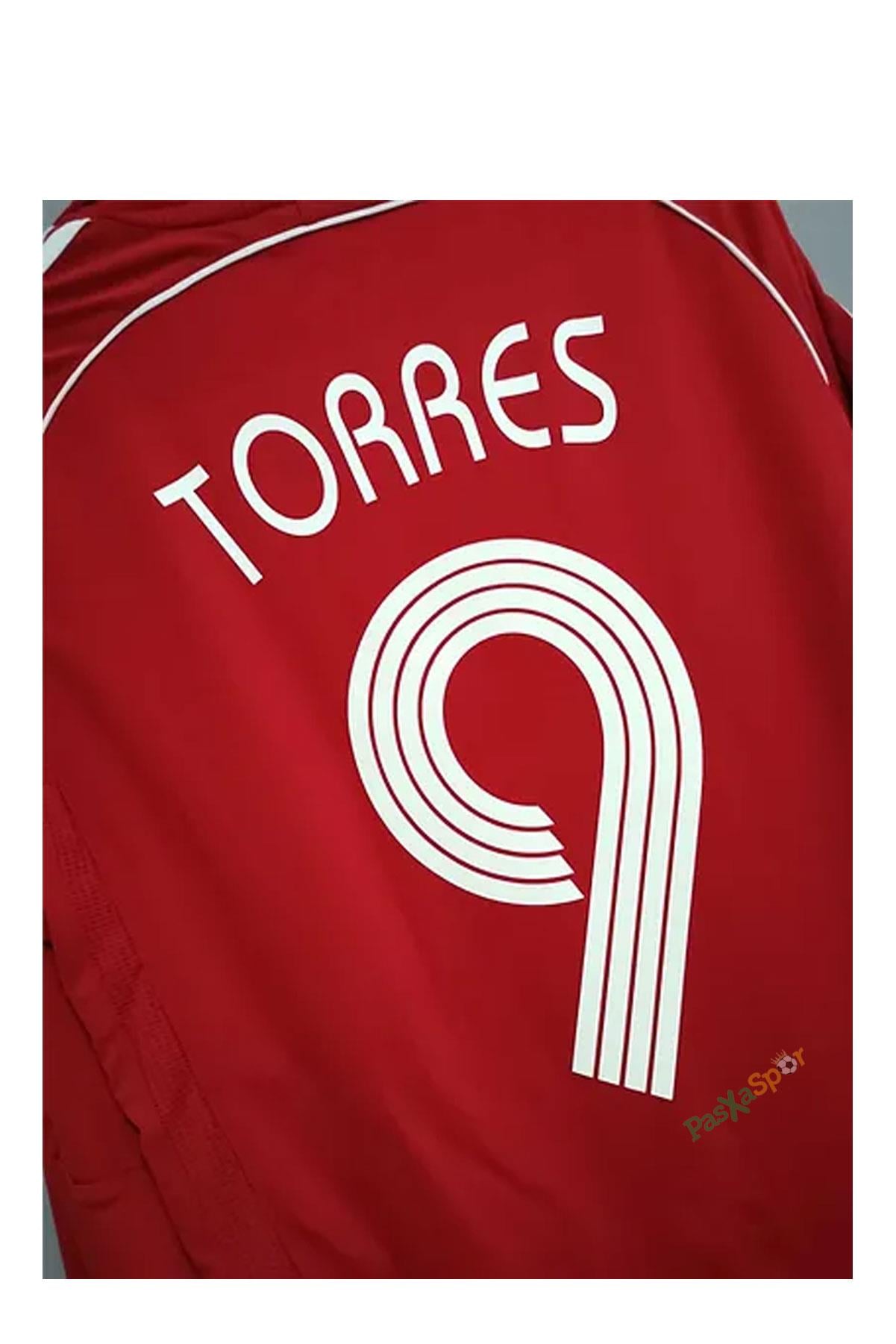 Liverpool 2007 Sezonu Şampiyonlar Ligi Finali Uzun Kollu Torres Retro Profesyonel Maç Forması