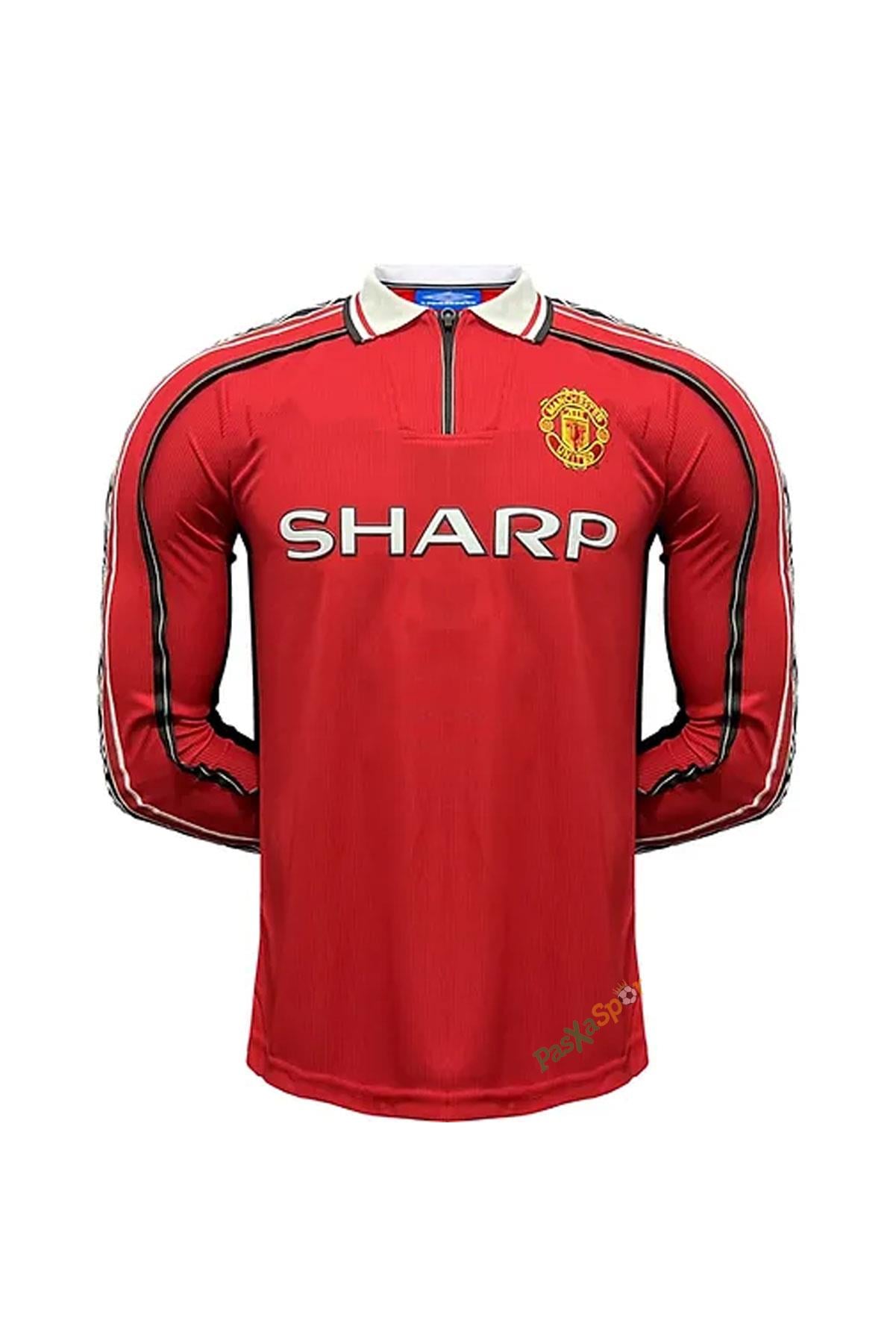 Manchester United 98/99 İç Saha Beckham Retro Uzun Kol Forma