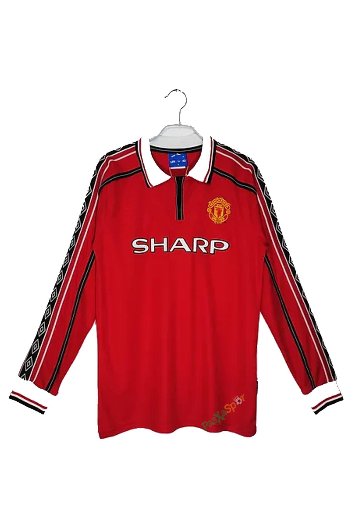 Manchester United 98/99 İç Saha Beckham Retro Uzun Kol Forma