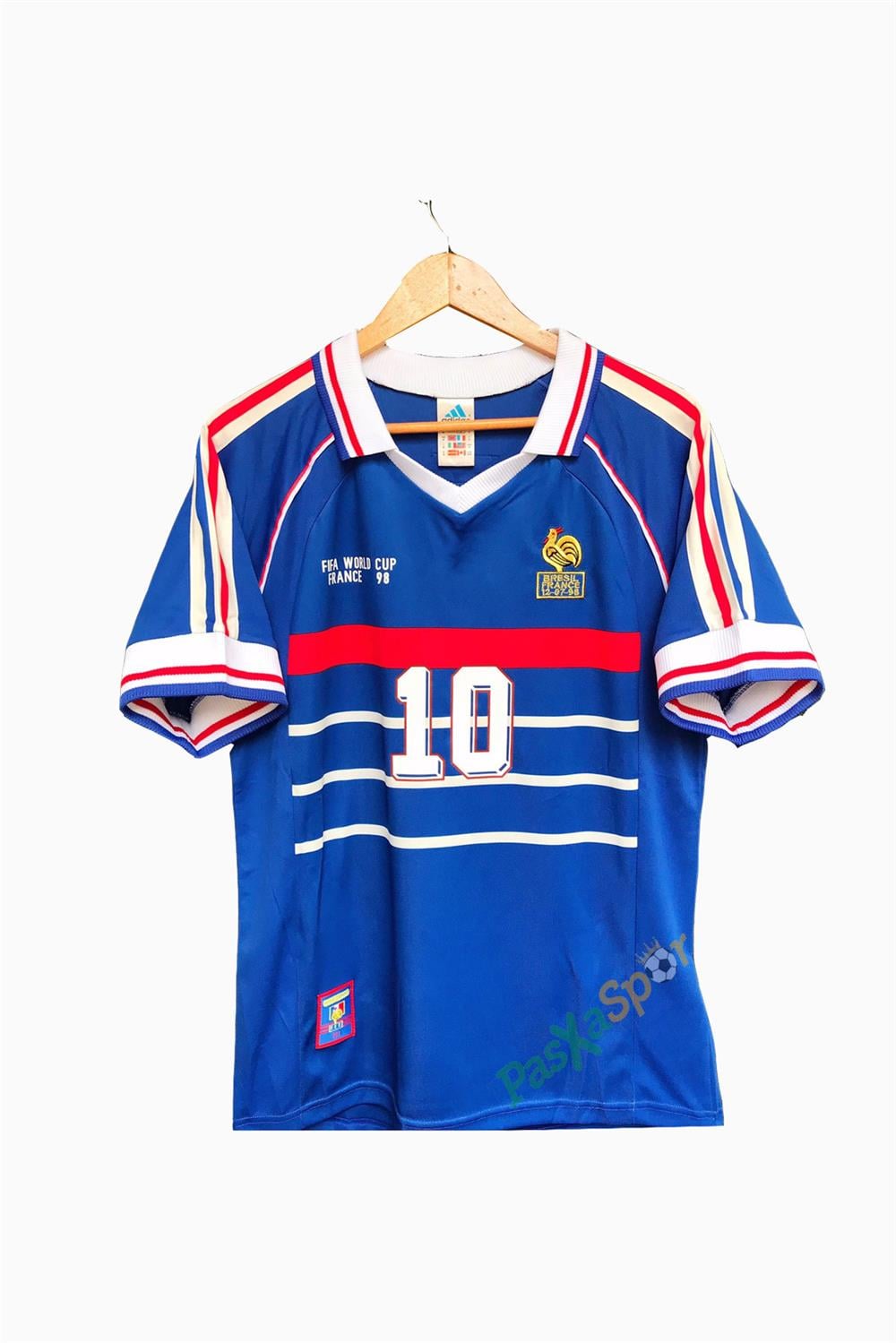 Nostalji Fransa 1998 Dünya Kupası Finali Zidane Retro Maç Forması