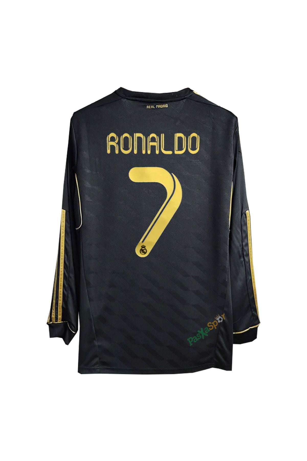 Real Madrid 2011-2012 Deplasman Ronaldo Uzun Kolu Retro Forması