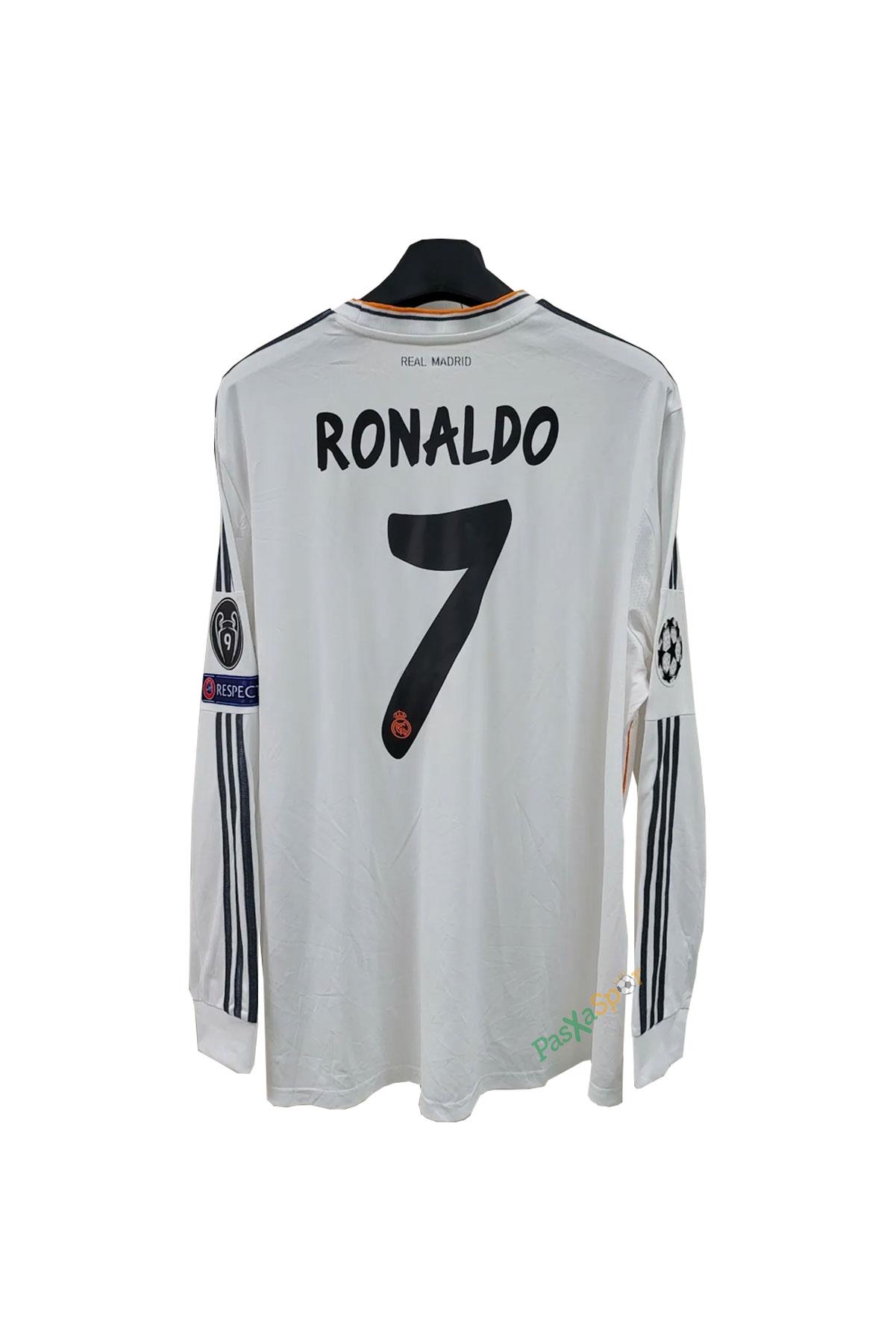 Real Madrid 2014 Şampiyonlar Ligi Finali Ronaldo Uzun Kolu Retro Forması