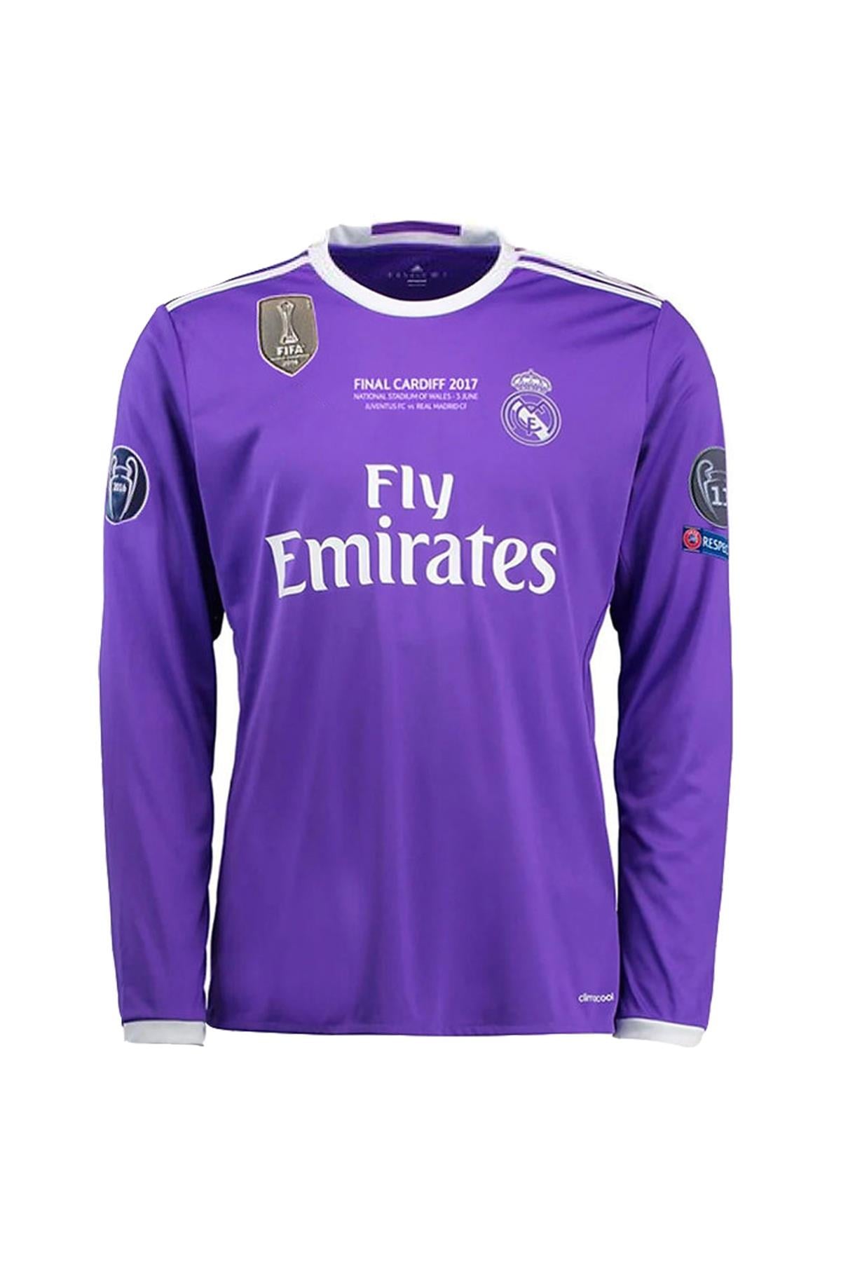 Real Madrid 2017 Cardıff Şampiyonlar Ligi Finali Uzun Kol Sergio Ramos Forması