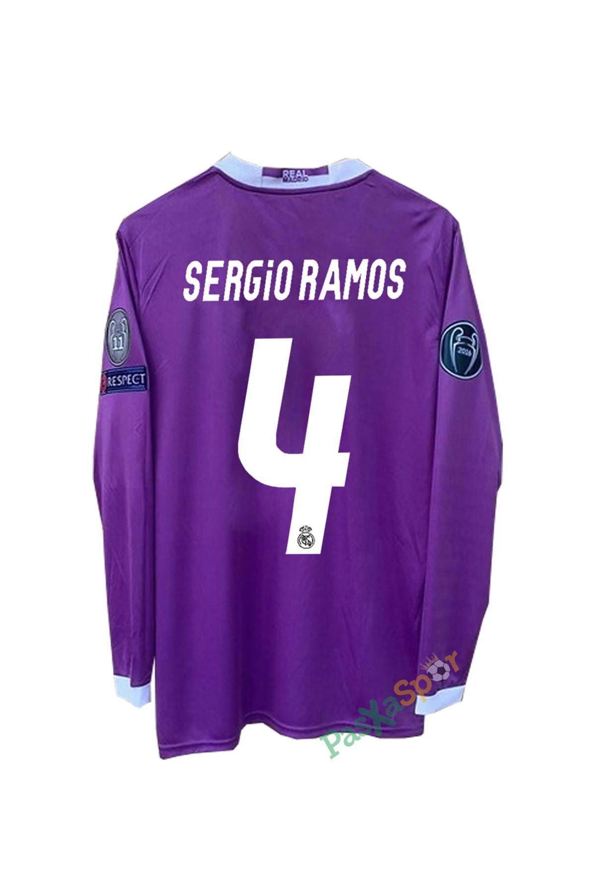 Real Madrid 2017 Cardıff Şampiyonlar Ligi Finali Uzun Kol Sergio Ramos Forması