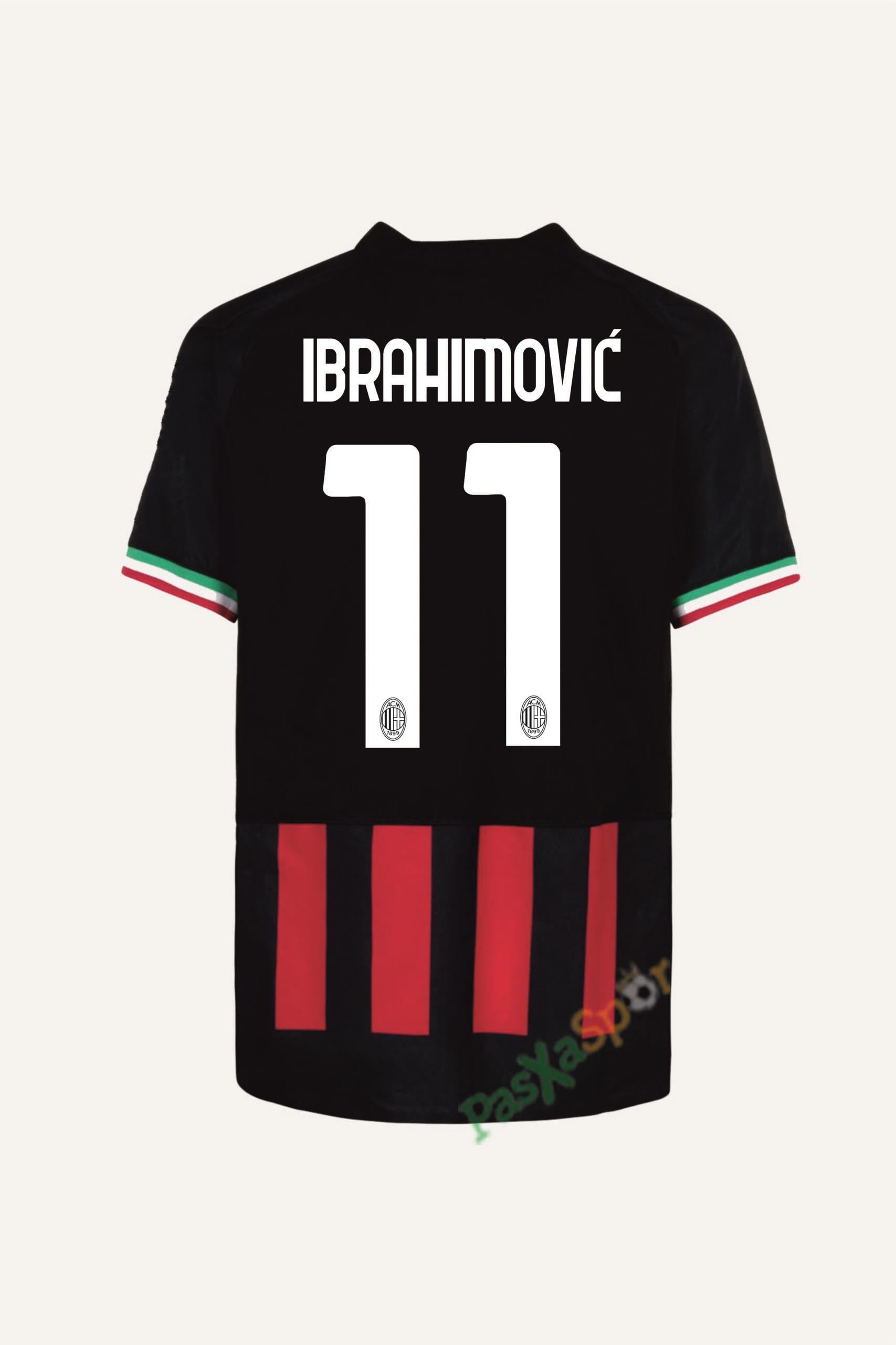 Yeni Sezon Ac Milan İç Saha 2023 İbrahimovic Maç Forması