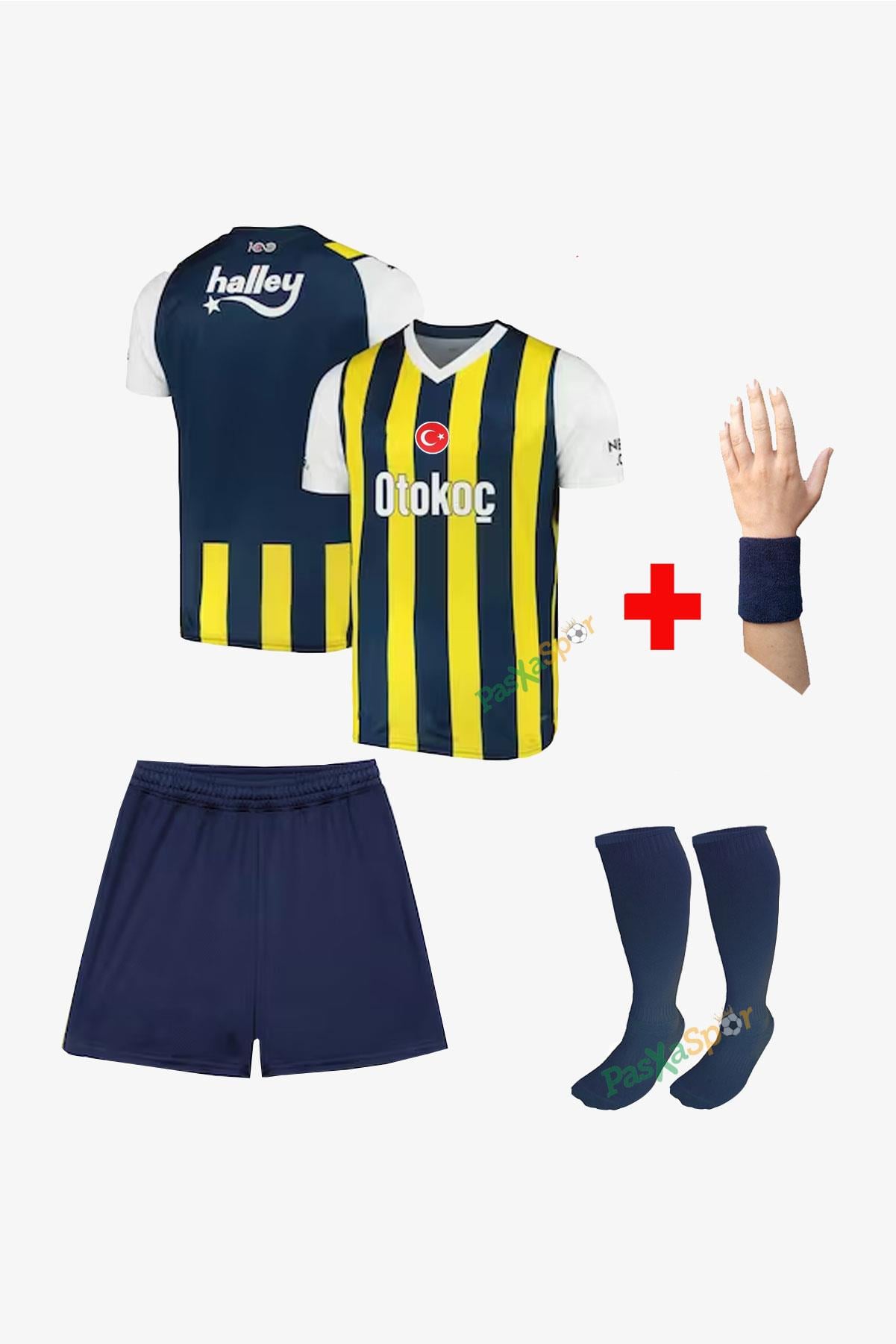 Yeni Sezon Fbsk 2024 Çocuk Forması Şort Çorap Bileklik Hediyeli