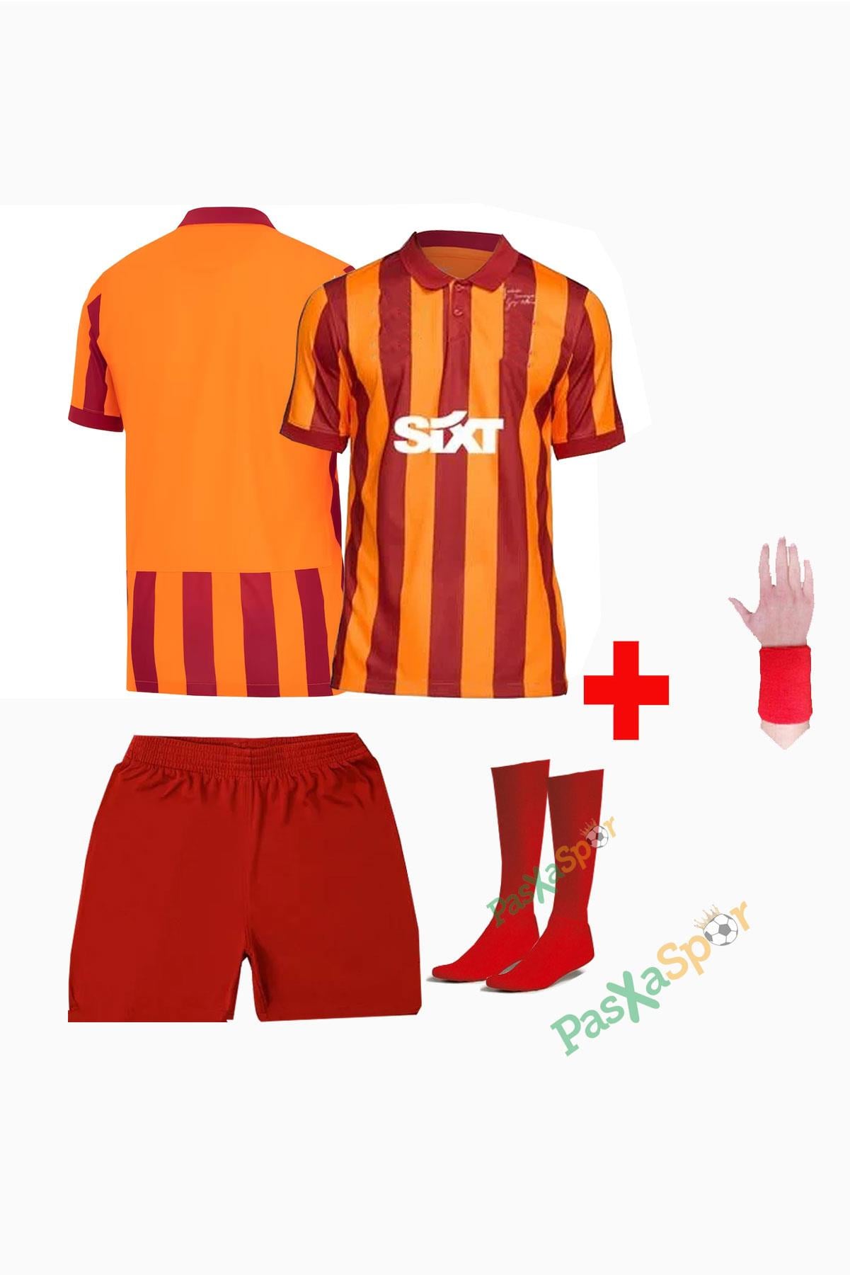 Yeni Sezon Gsk 100.Yıl Özel Çocuk SüperLig Forması Şort Çorap Bileklik Hediyeli
