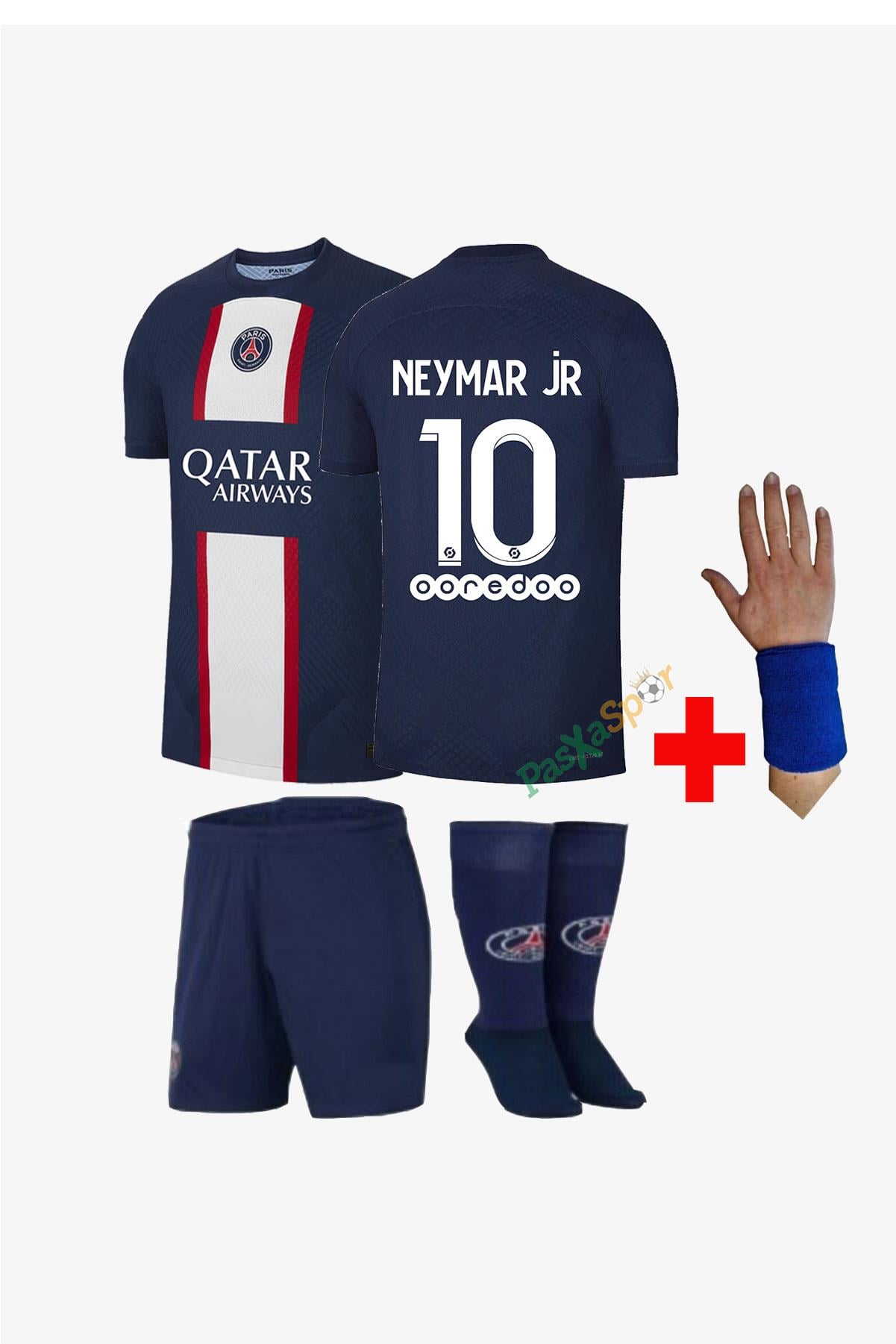 Yeni Sezon Psg Neymar Jr Çocuk Maç Forması Şort Çorap Bileklik Hediyeli