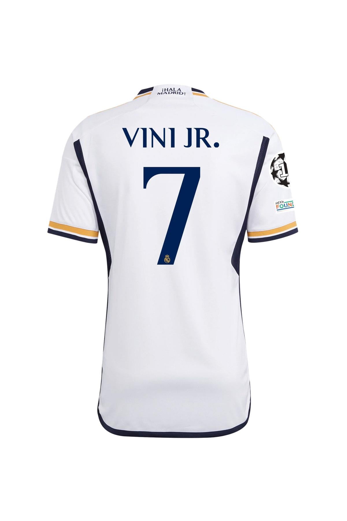 Yeni Sezon Real Madrid 2024 Vini Jr İç Saha Şampiyonlar Ligi Maç Forması