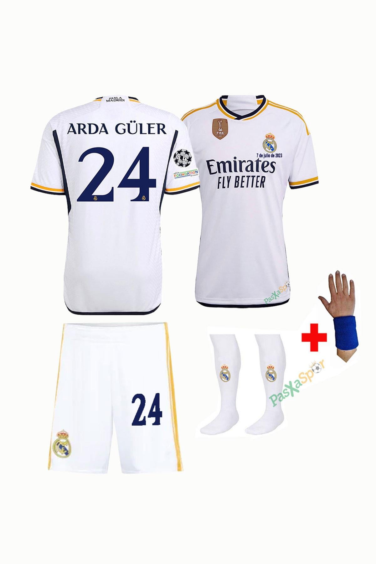 Yeni Sezon Real Madrid Arda Güler Çocuk Forması Şort Çorap Bileklik Hediyeli