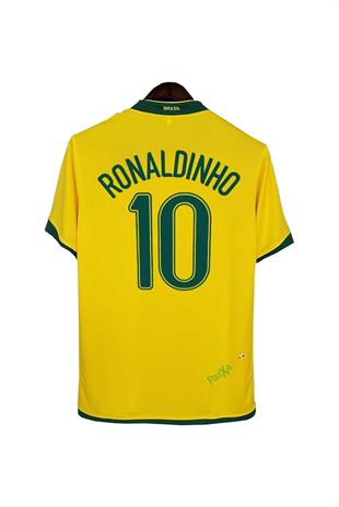  Brezilya 2006 Dünya Kupası İç Saha Ronaldinho Retro Maç Forması