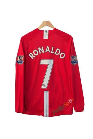 2008 Manchester United Premier Lig Fontlu Uzun Kollu Ronaldo Formas