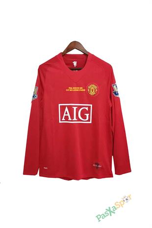 2008 Manchester United Premier Lig Fontlu Uzun Kollu Ronaldo Formas