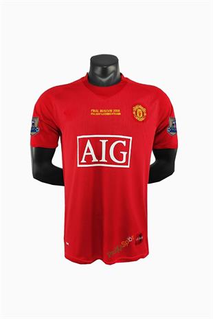 2008 Manchester United Premier Lig Fontlu Kısa Kollu Ronaldo Forması