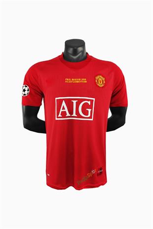 2008 Manchester United Şampiyonlar Ligi Finali Kısa Kollu Ronaldo Forması