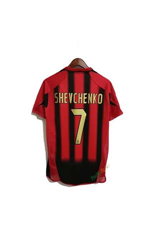 Ac Milan 2004-2005 İç Saha Şampiyonlar Ligi Shevchenko Kısa Kol Maç Forması
