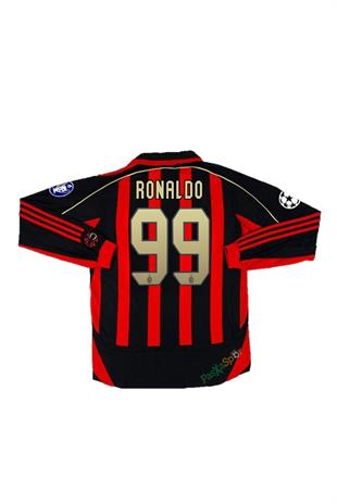 Ac Milan 2007 Şampiyonlar Ligi Ronaldo Uzun Kol Maç Forması