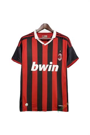 Ac Milan 2009 İç Saha Şampiyonlar Ligi Pirlo Kısa Kol Maç Forması 