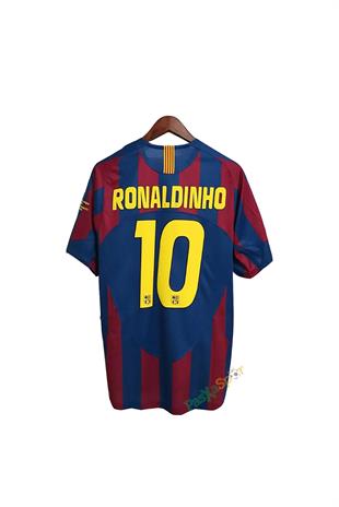 Barcelona 2006 Sezonu Şampiyonlar Ligi Finali Ronaldinho Retro Maç Forması