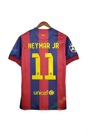 Barcelona 2014-2015 Sezonu Şampiyonlar Ligi Finali Neymar Jr Retro Maç Forması