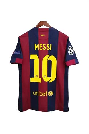 Barcelona 2014-2015 Sezonu Şampiyonlar Ligi Finali Messi Retro Maç Forması