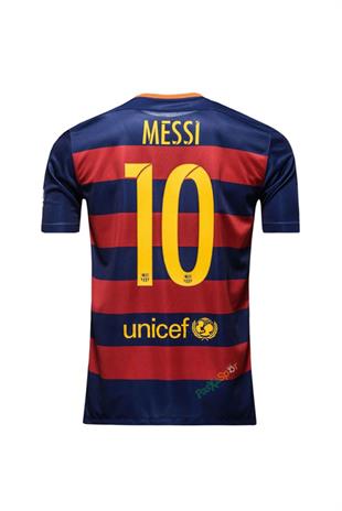 Barcelona 2015-2016 Sezonu İç Saha Messi Retro Maç Forması