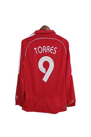 Liverpool 2007 Sezonu Şampiyonlar Ligi Finali Uzun Kollu Torres Retro Profesyonel Maç Forması