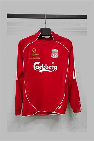 Liverpool 2007 Sezonu Şampiyonlar Ligi Finali Uzun Kollu Retro Profesyonel Maç Forması