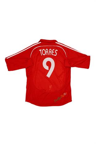 Liverpool 2007 Sezonu Şampiyonlar Ligi Finali Uzun Kollu Torres Retro Profesyonel Maç Forması