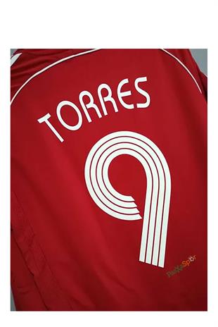 Liverpool 2007 Sezonu Şampiyonlar Ligi Finali Uzun Kollu Torres Retro Profesyonel Maç Forması