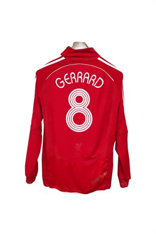 Liverpool 2007 Sezonu Şampiyonlar Ligi Finali Uzun Kollu Gerrard Retro Profesyonel Maç Forması
