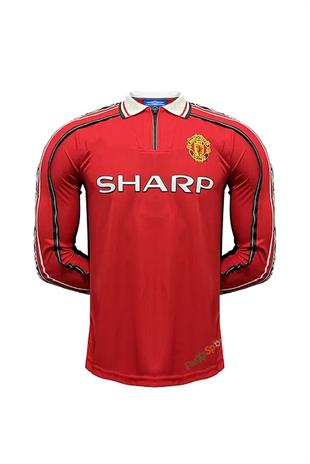 Manchester United 98/99 İç Saha Beckham Retro Uzun Kol Forma