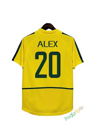 Nostalji Brezilya 2002 Dünya Kupası Finali Alex De Souza Iç Saha Retro Forması