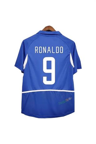 Nostalji Brezilya 2002 Dünya Kupası Ronaldo Deplasman Retro Forması