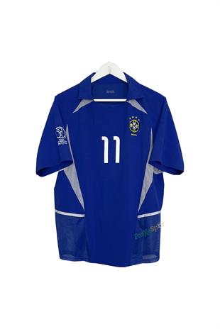 Nostalji Brezilya 2002 Dünya Kupası Ronaldinho Deplasman Retro Forması