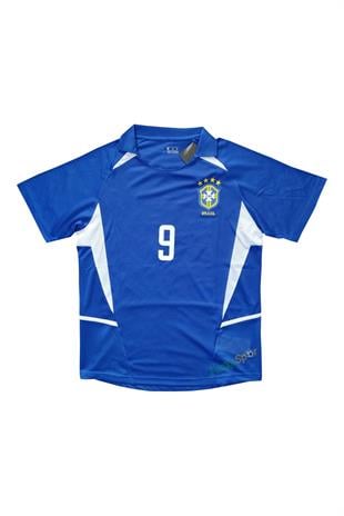Nostalji Brezilya 2002 Dünya Kupası Ronaldo Deplasman Retro Forması