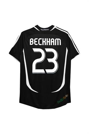 Real Madrid 2006-2007 Deplasman Beckham Kısa Kolu Retro Forması