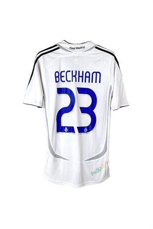 Real Madrid 2006-2007 İç Saha Beckham Kısa Kolu Retro Forması