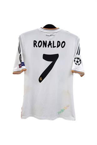Real Madrid 2014 Şampiyonlar Ligi Finali Ronaldo Kısa Kolu Retro Forması