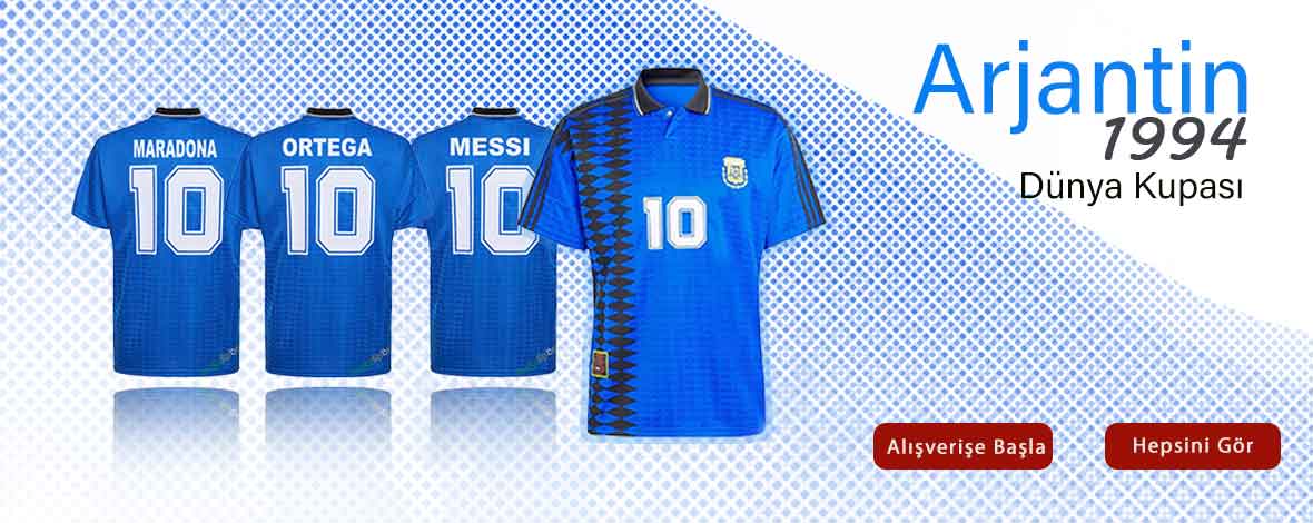 Yeni SezArjantin 1994 Dünya Kupası Retro Maç Formasıon Futbol Formaları
