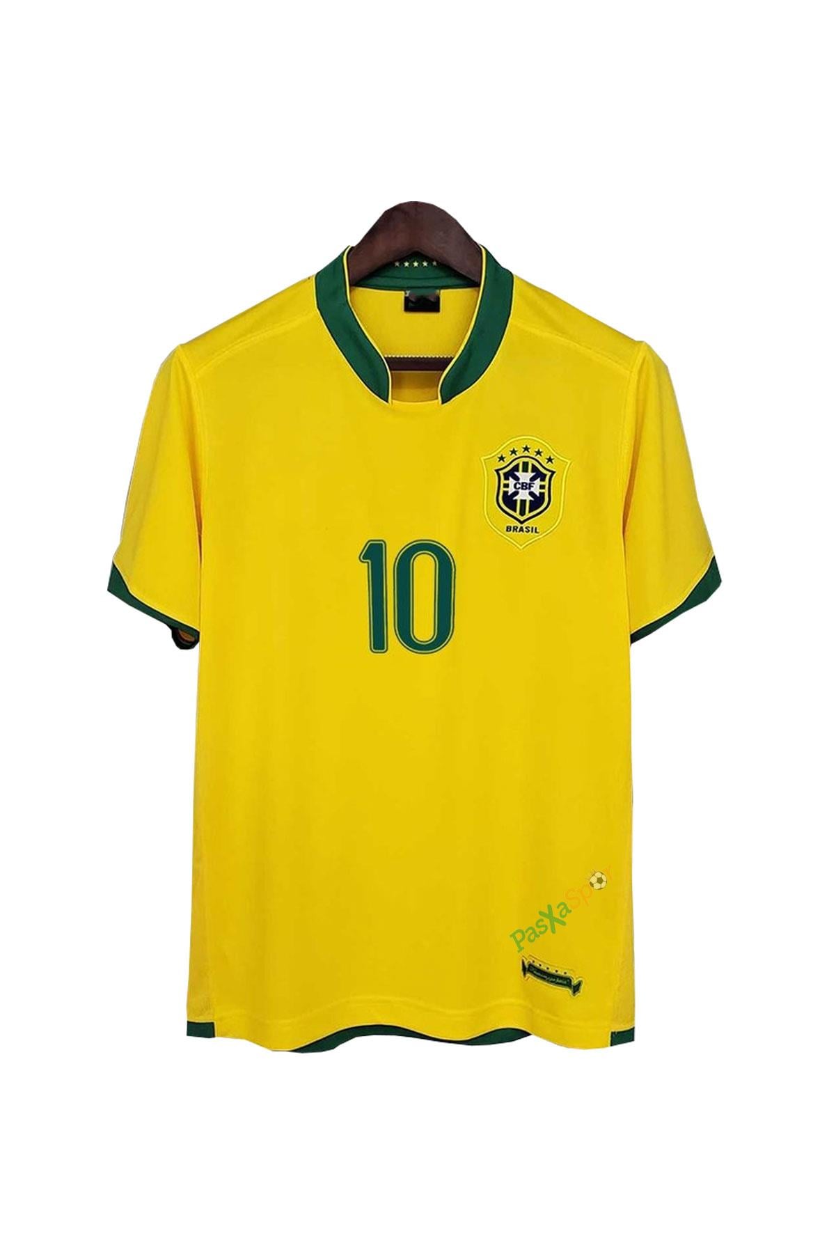  Brezilya 2006 Dünya Kupası İç Saha Ronaldinho Retro Maç Forması