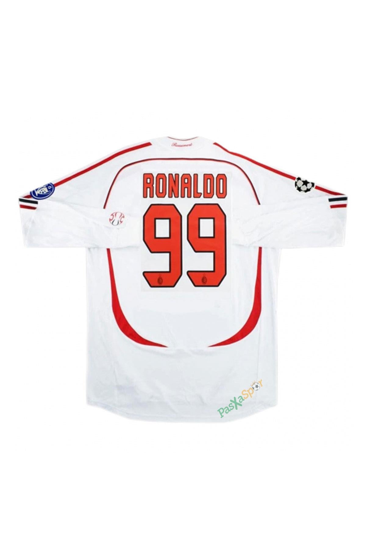 Ac Milan 2007 Şampiyonlar Ligi Finali Ronaldo Beyaz Uzun Kol Maç Forması