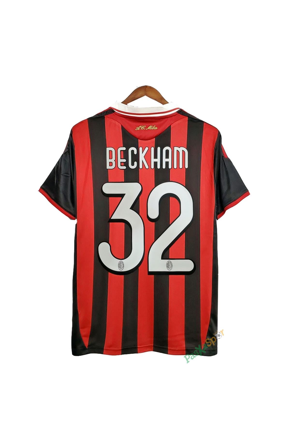 Ac Milan 2009 İç Saha Şampiyonlar Ligi Beckham Kısa Kol Maç Forması Ön Sipariş
