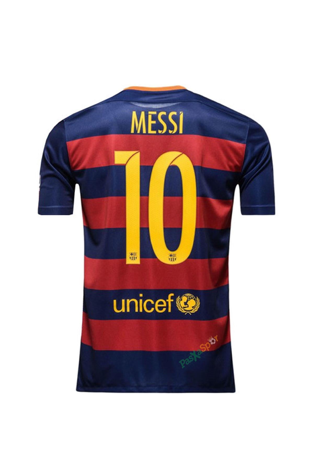 Barcelona 2015-2016 Sezonu İç Saha Messi Retro Maç Forması