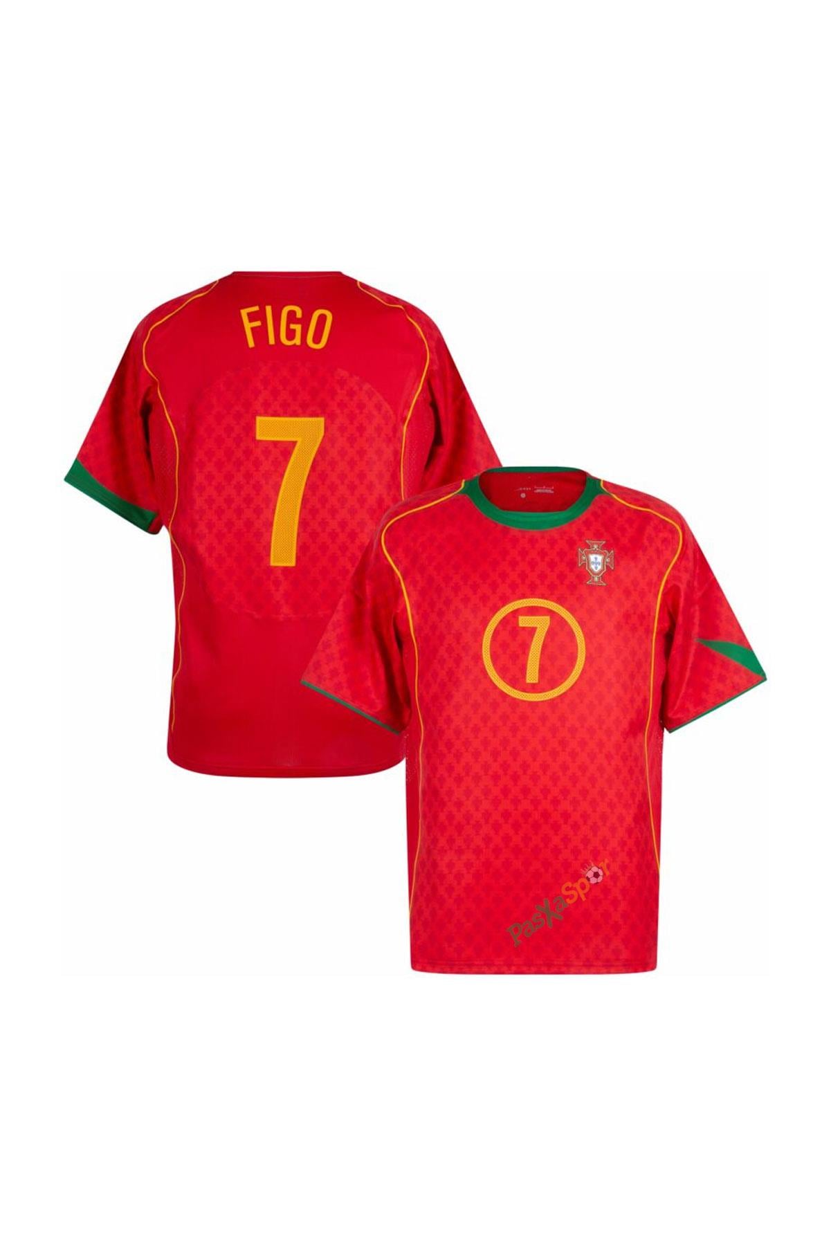 Euro 2004 Portekiz İç Saha Figo Retro Maç Forması 