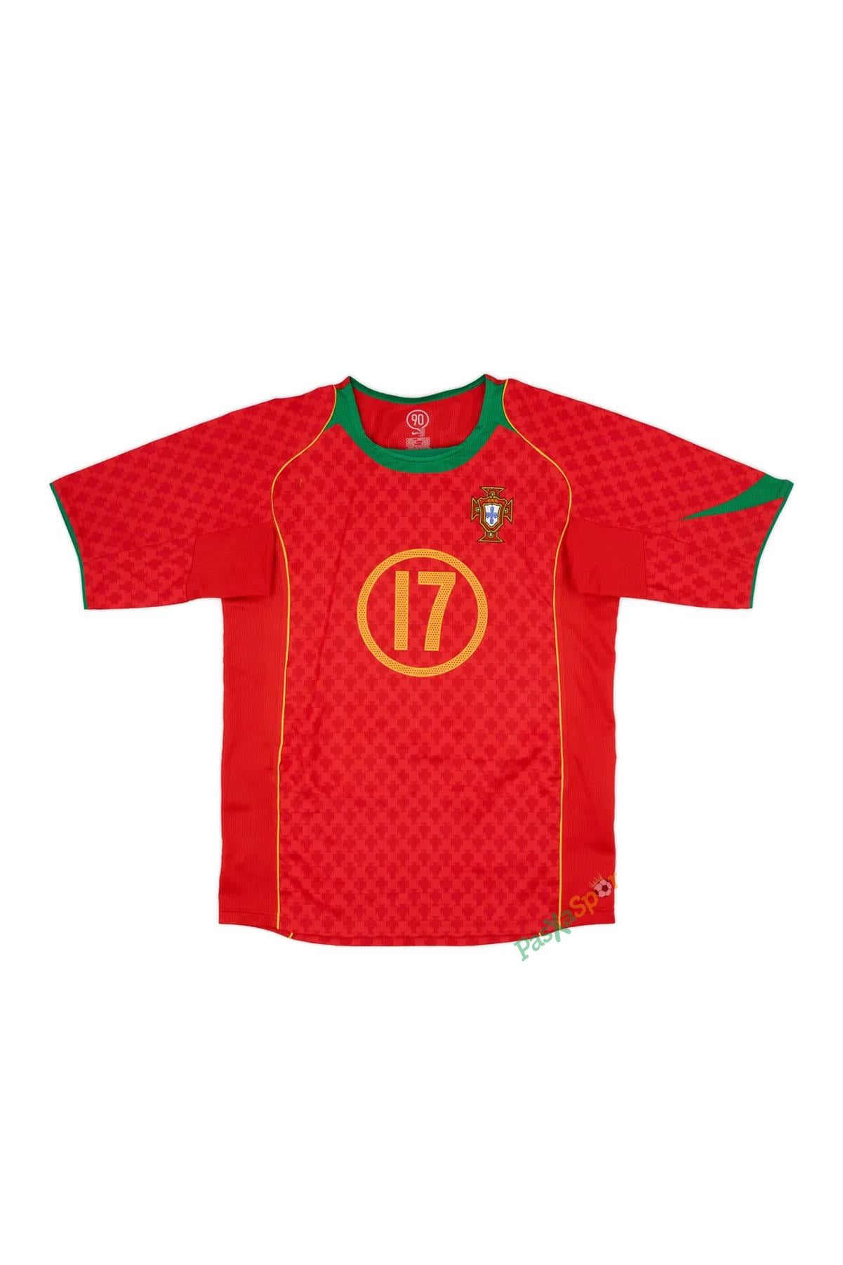 Euro 2004 Portekiz İç Saha Ronaldo Retro Maç Forması 