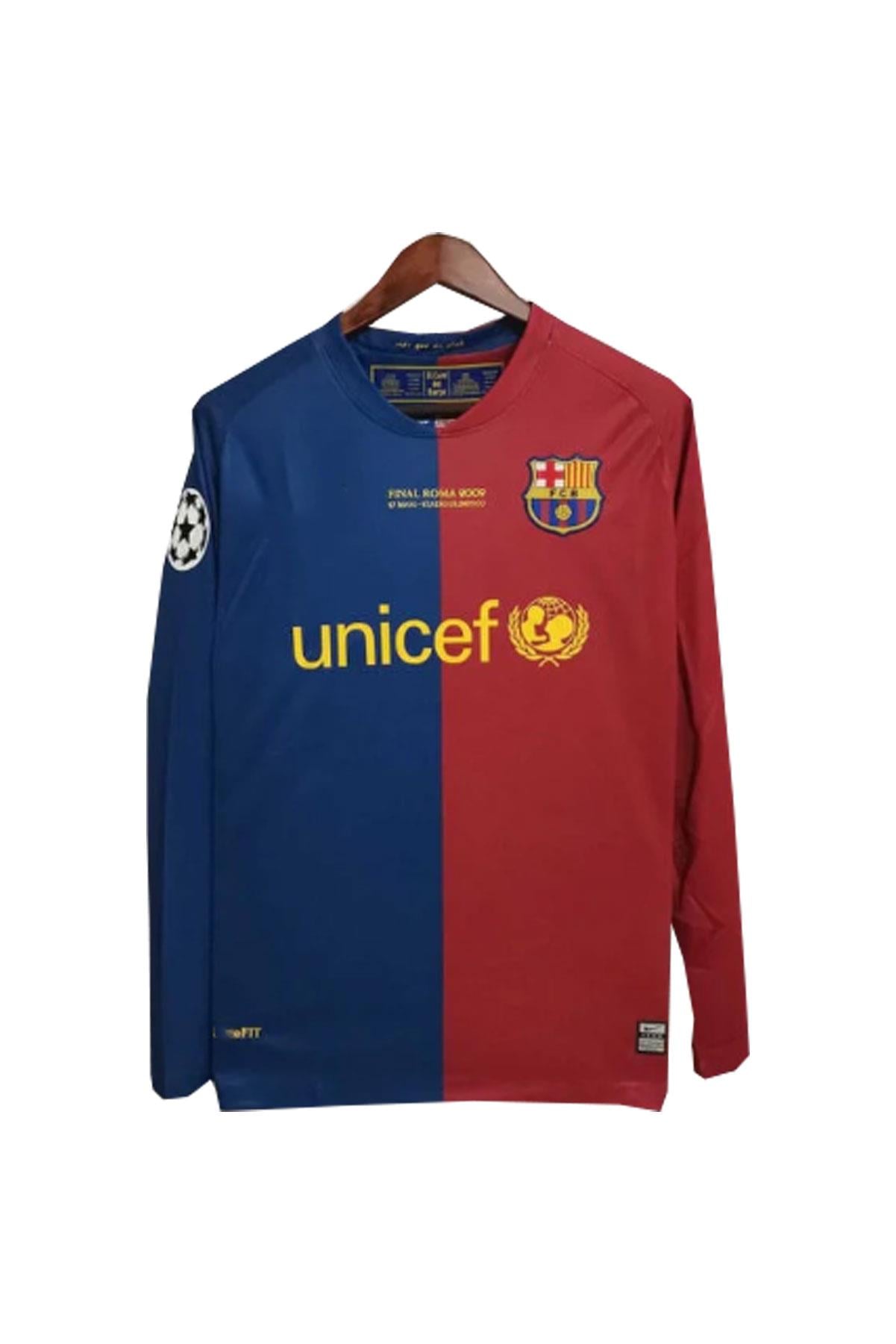 FC Barcelona 2009 Şampiyonlar Ligi Finali  Messi Uzun Kolu Retro Maç Forması