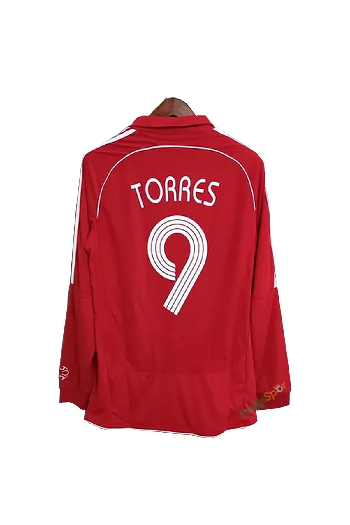 Liverpool 2007 Sezonu Şampiyonlar Ligi Finali Uzun Kollu Torres Retro Profesyonel Maç Forması