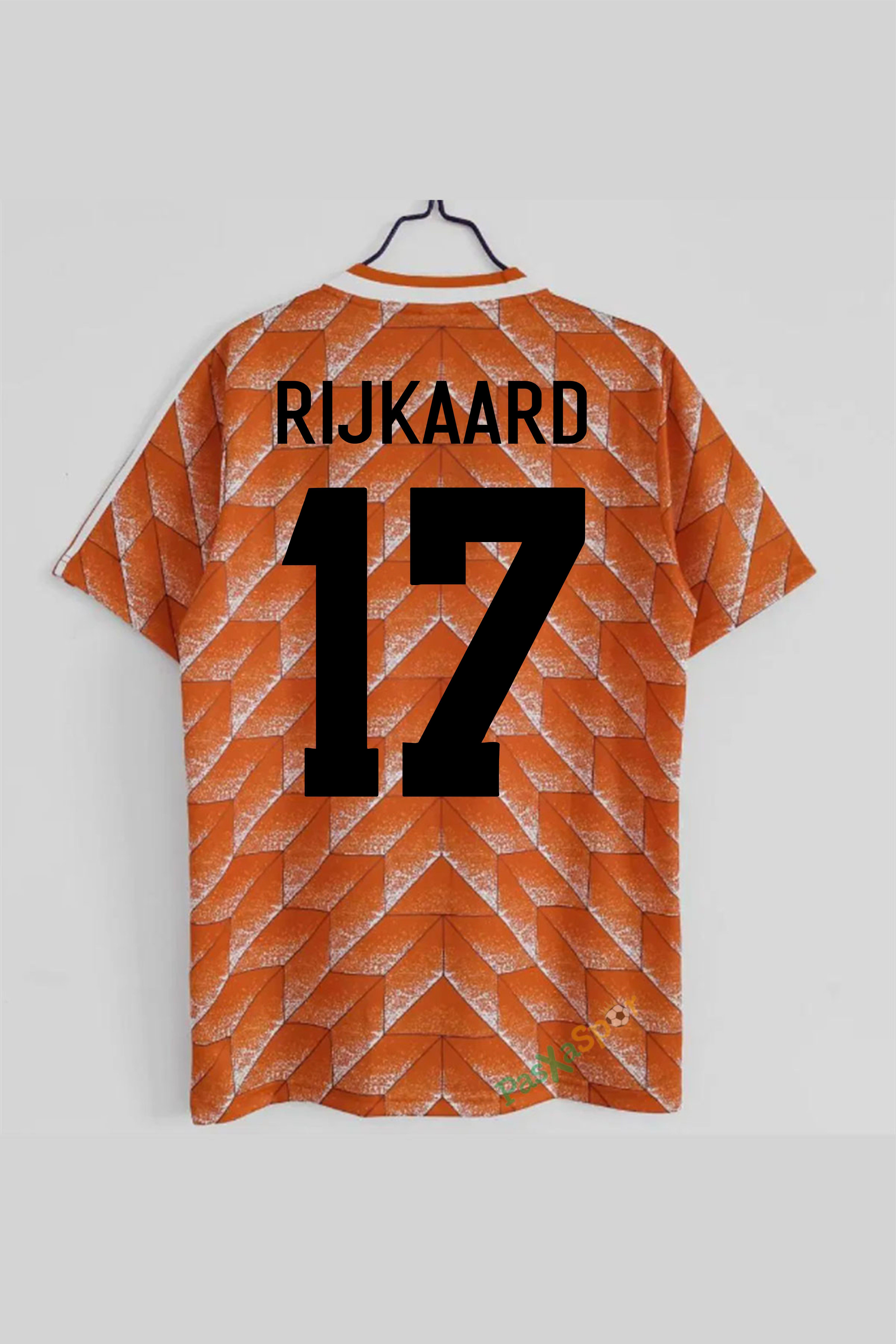Nostalji Euro 1988 Hollanda Rijkaard Final Retro  Forması 